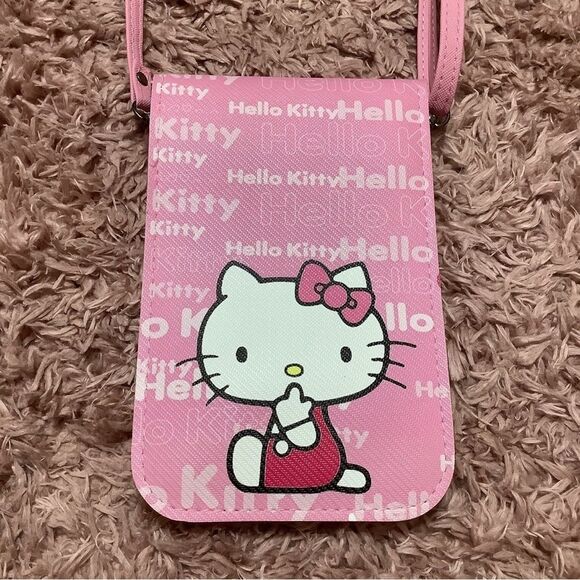 Pastel Pink Hello Kitty Graphic Kawaii Kidcore Crossbody Bag - Picture 7 of 9